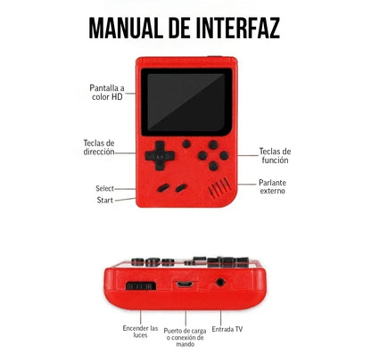 Consola Retro de Bolsillo 400 juegos